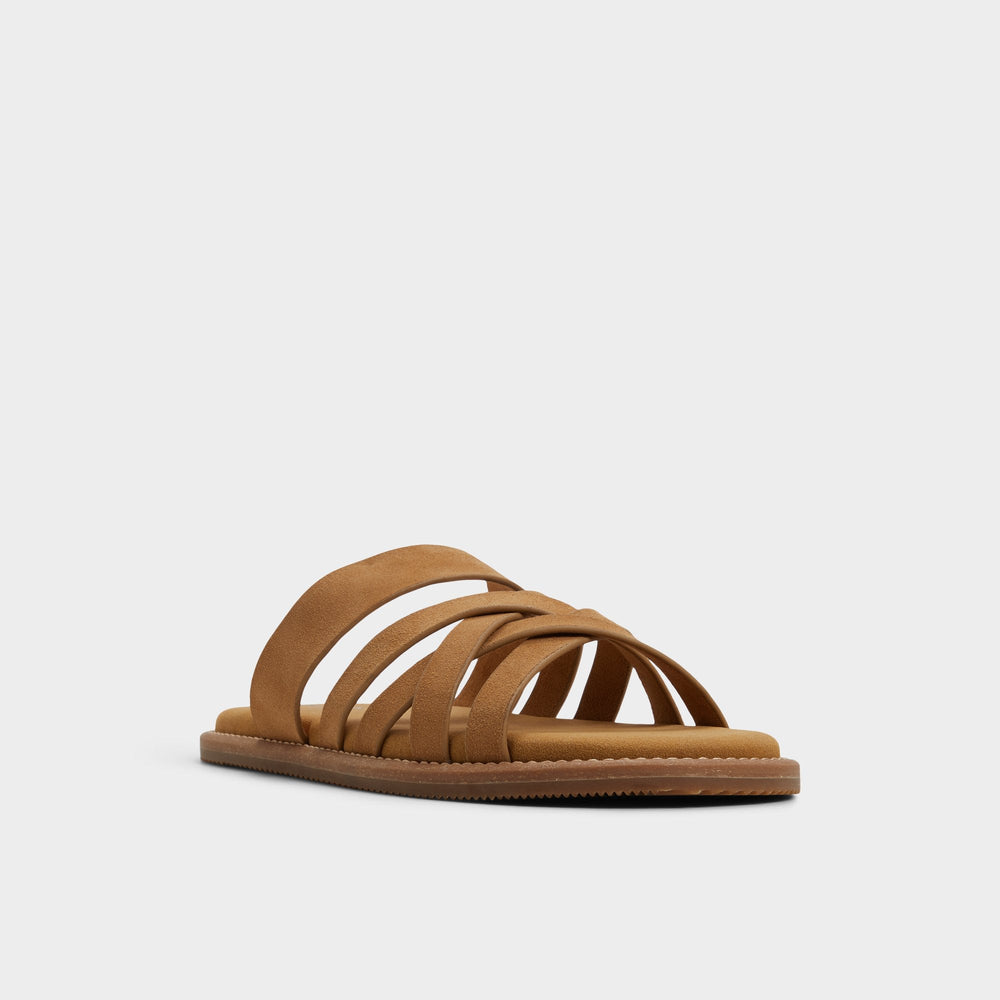 Haniff Camel Men's Sandals & Slides - Strappy flat sandal