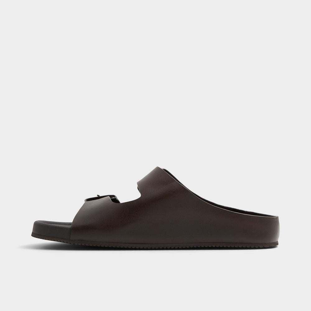 Kennebunk Dark Brown Men's Slides - Slide sandal