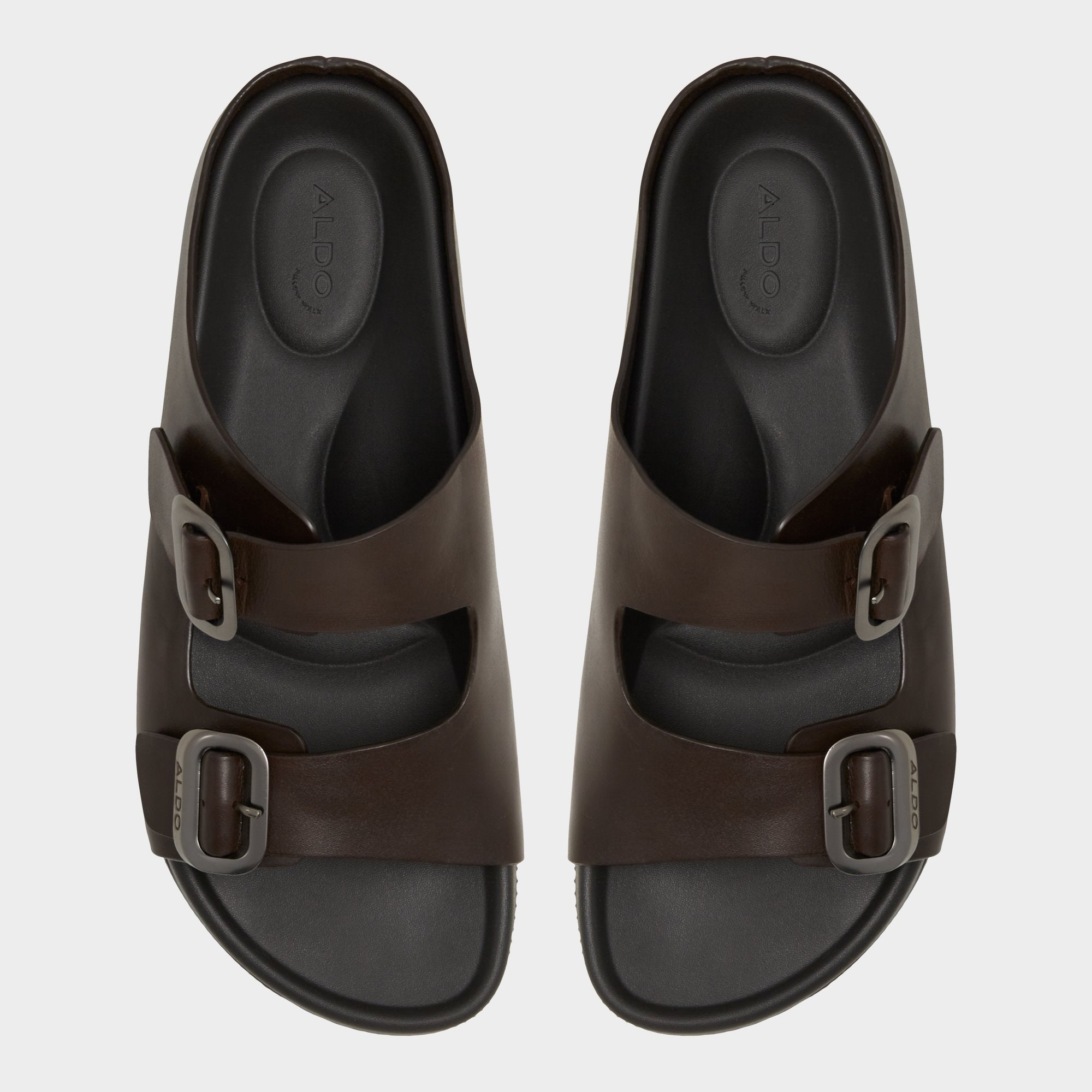 Kennebunk Dark Brown Men's Slides - Slide sandal