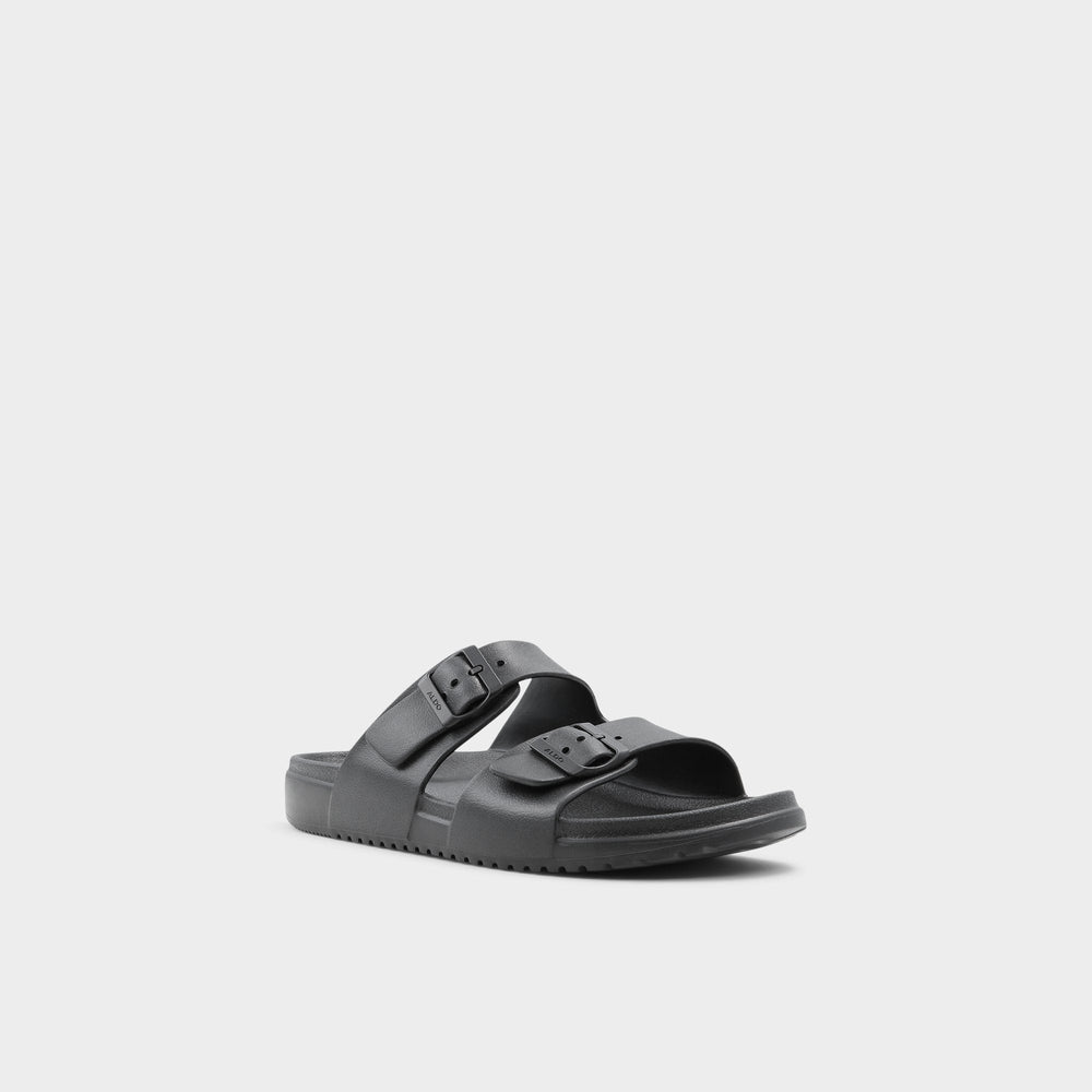 Hideo Black Men's Slides - Slide sandal