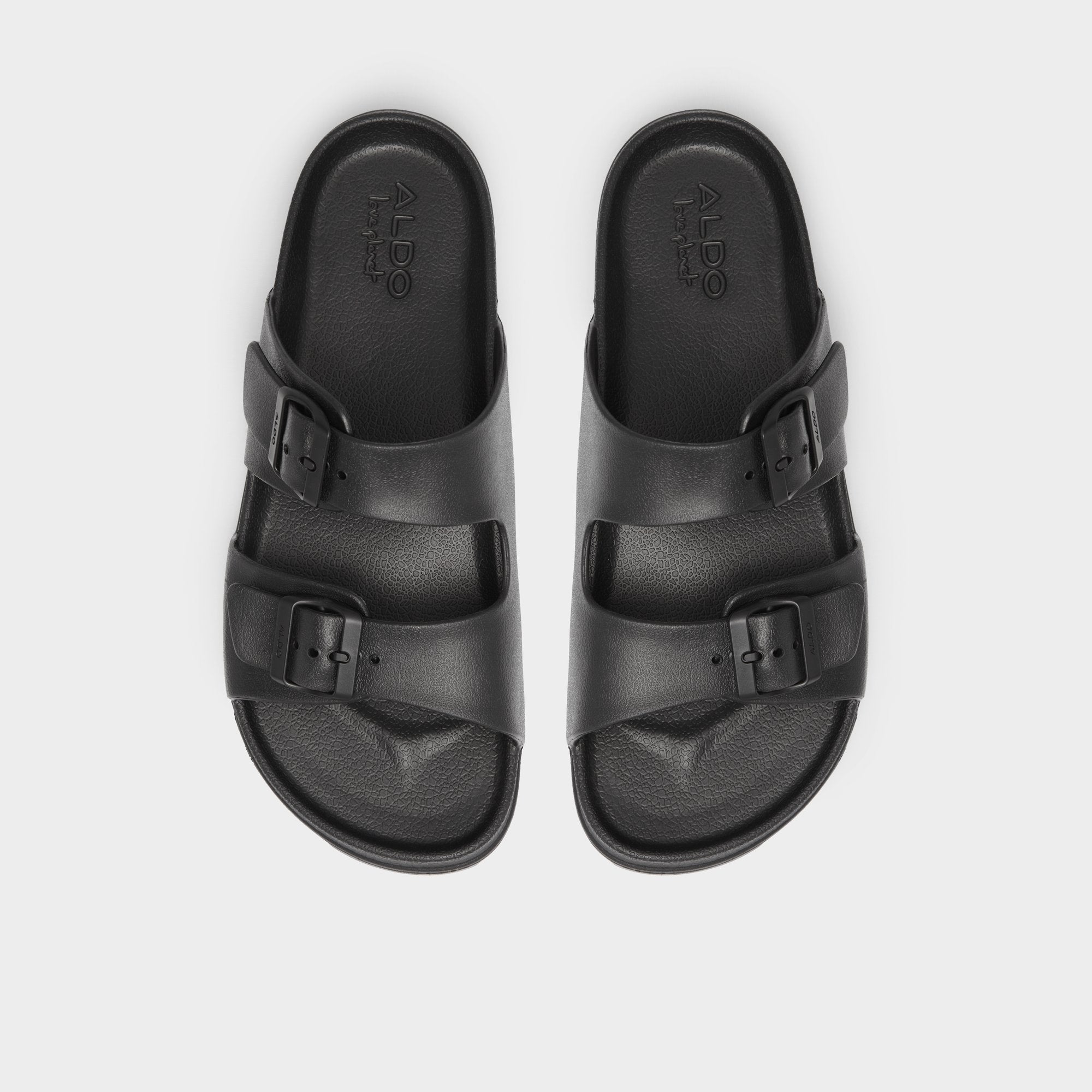 Hideo Black Men's Slides - Slide sandal