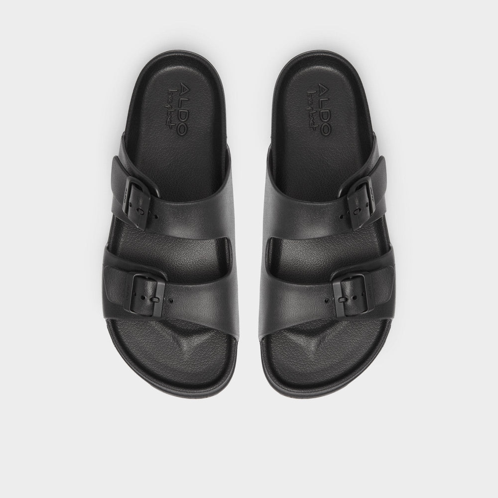 Hideo Black Men's Slides - Slide sandal