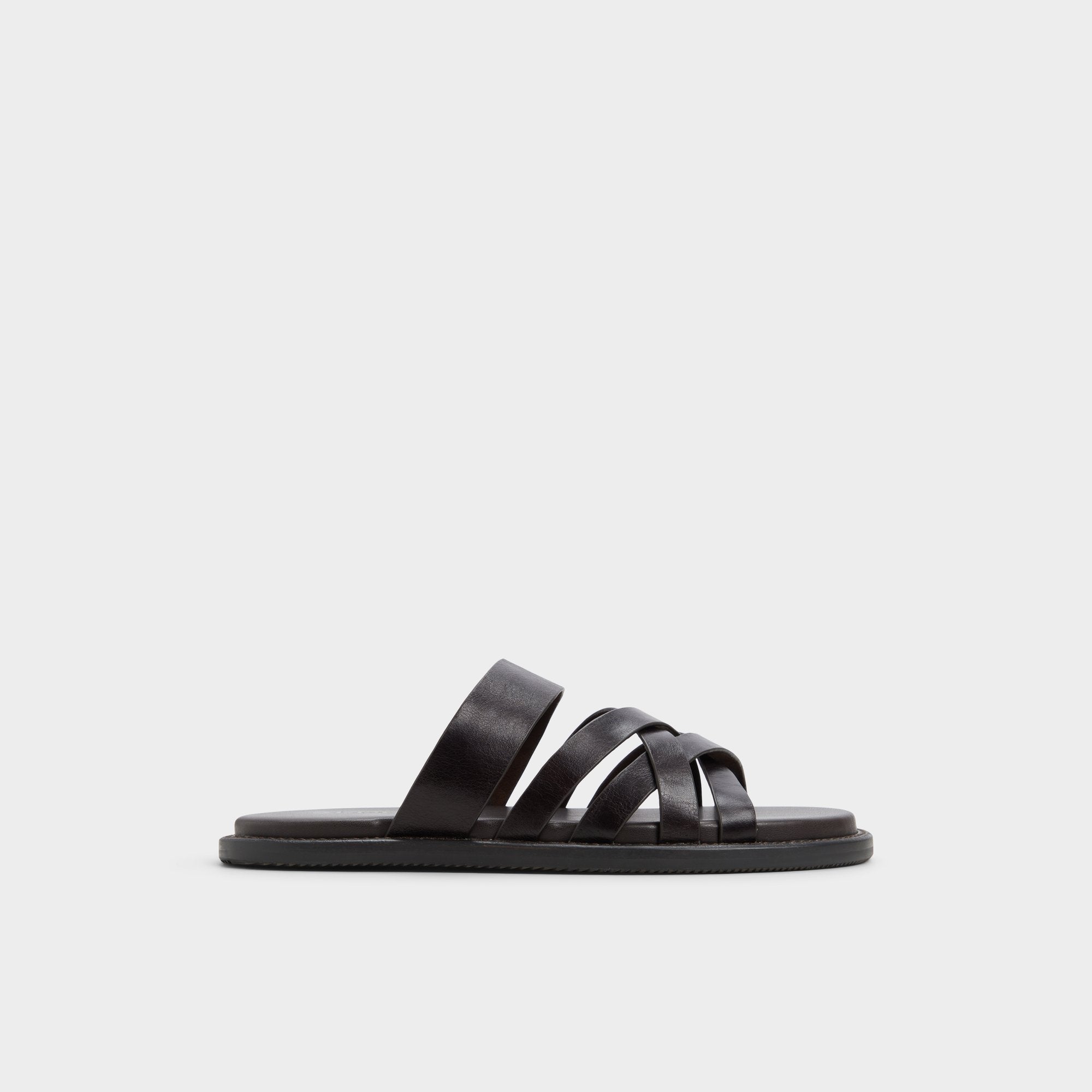 Haniff Brown Men's Sandals & Slides - Strappy flat sandal