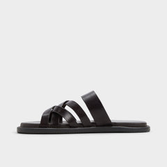 Haniff Brown Men's Sandals & Slides - Strappy flat sandal