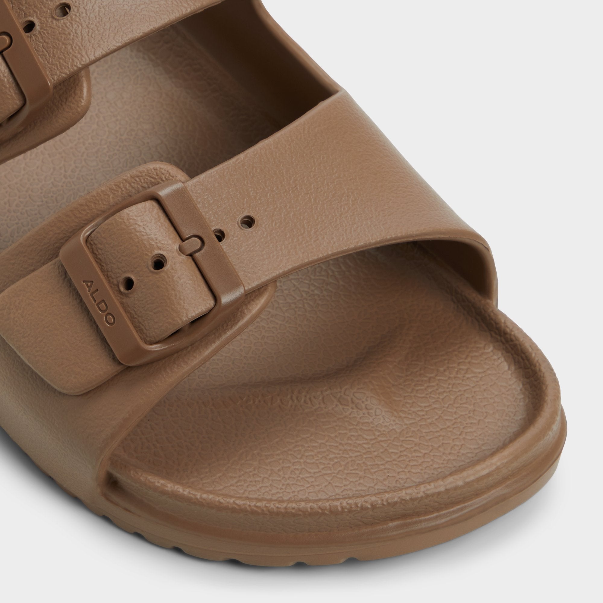 Hideo Light Brown Men's Slides - Slide sandal