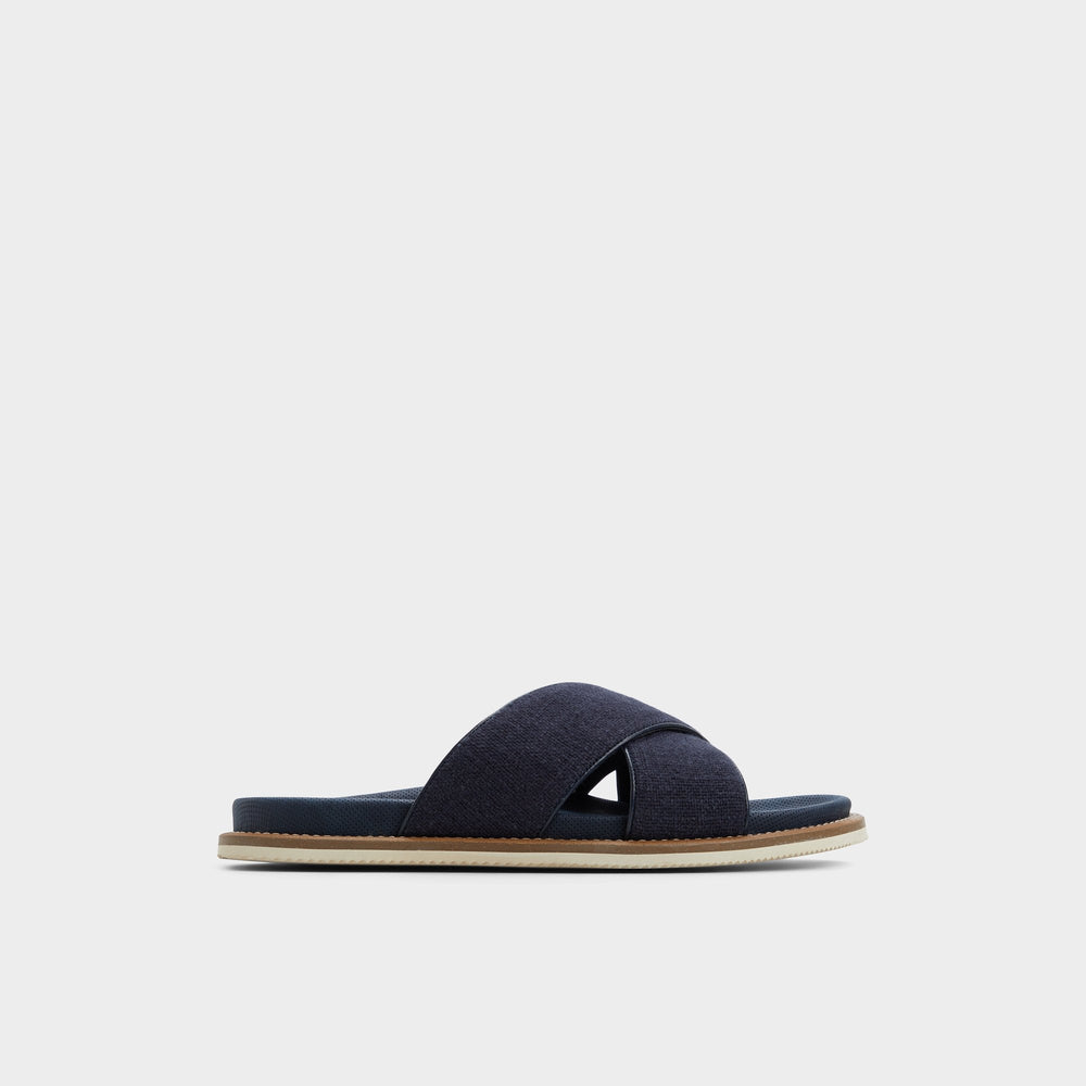 Marrin Navy Men's Slides - Slide sandal