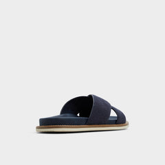 Marrin Navy Men's Slides - Slide sandal