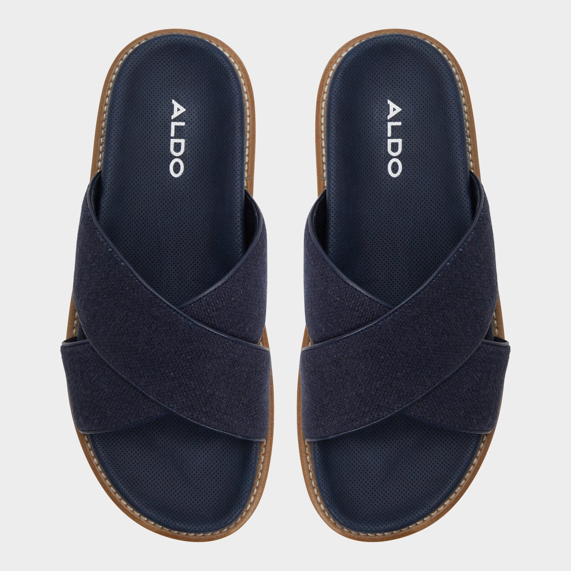 Marrin Navy Men's Slides - Slide sandal