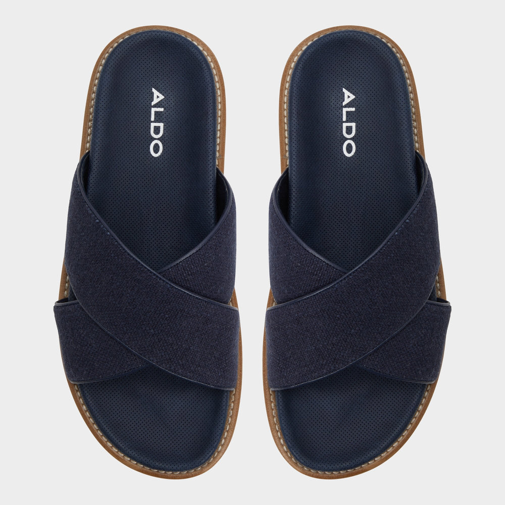 Marrin Navy Men's Slides - Slide sandal