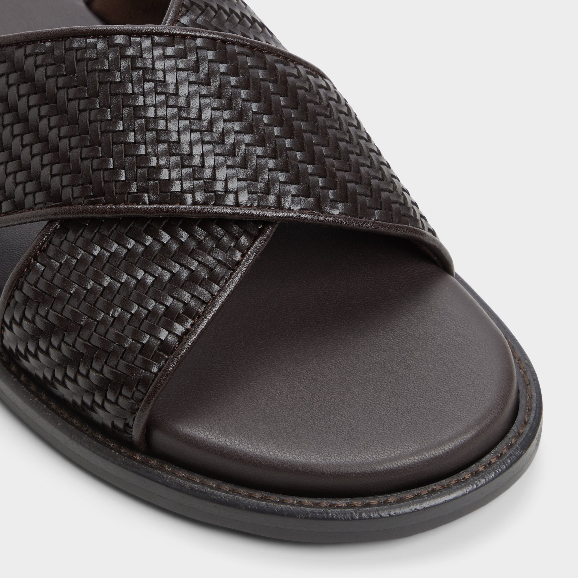 Tarik Dark Brown Men's Sandals & Slides - Slide sandal