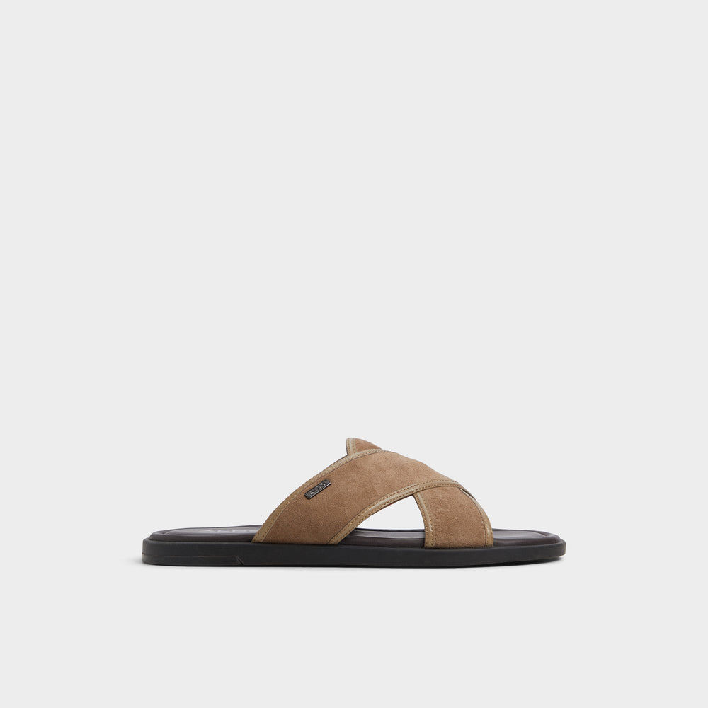 Olino Other Brown Men's Slides - Slide sandal