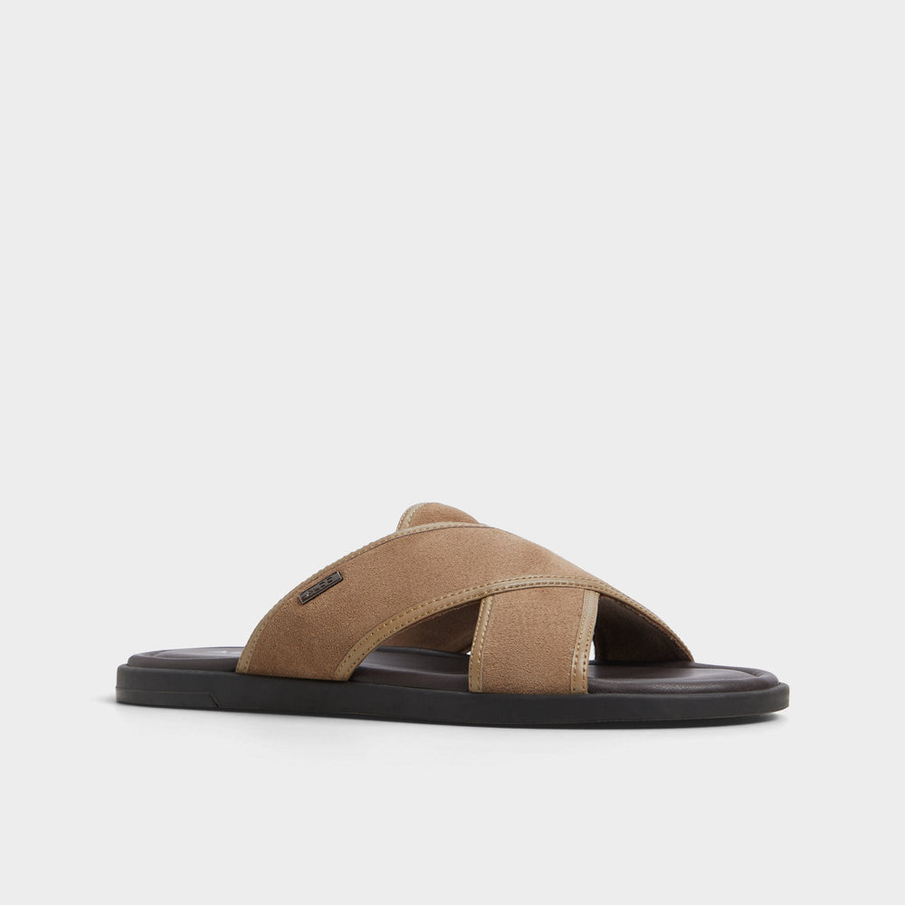 Olino Other Brown Men's Slides - Slide sandal