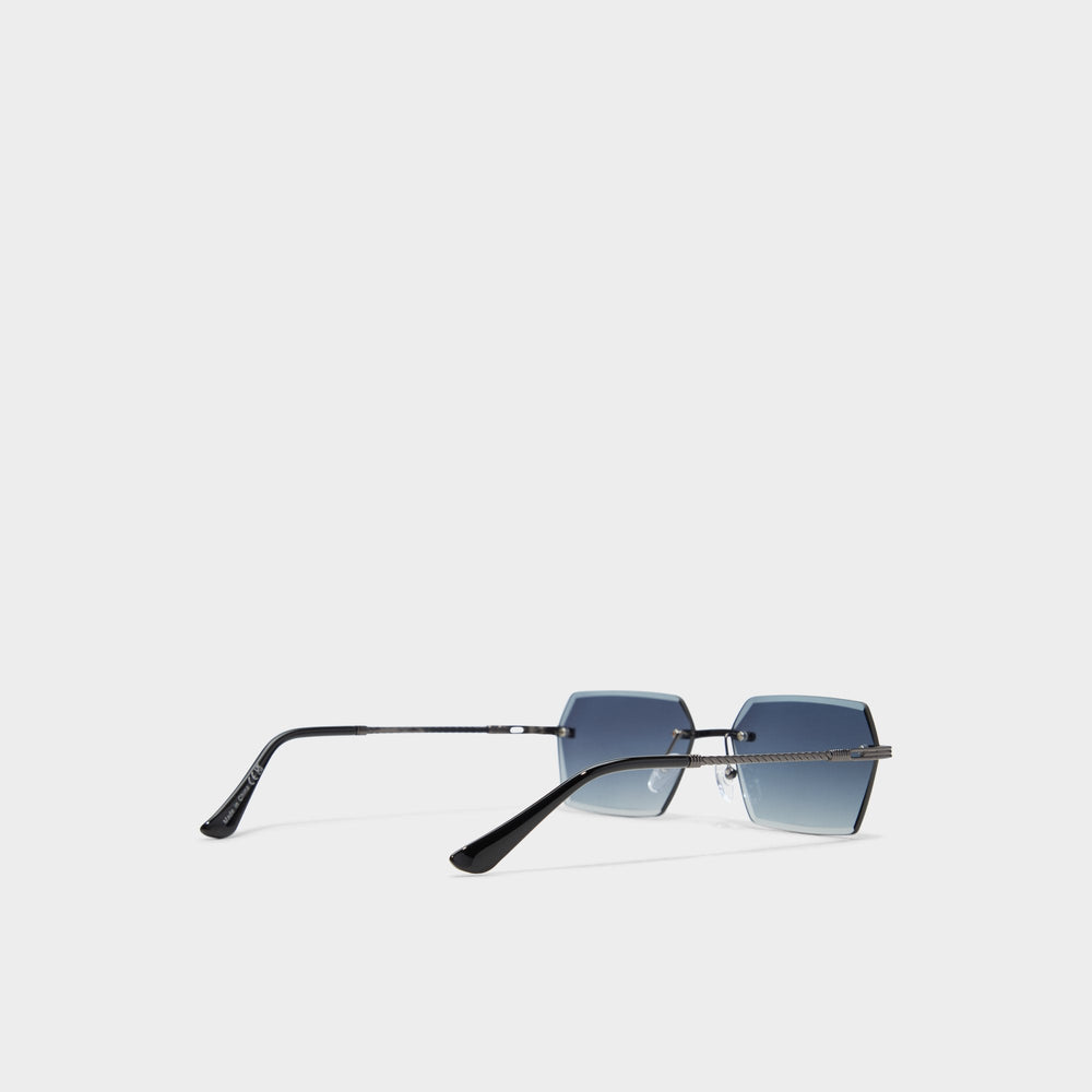 Kaaolle Dark Grey Men's Rectangle - Rectangle sunglasses