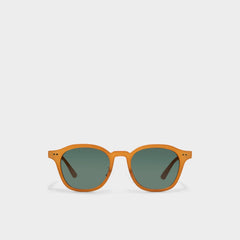 Kasienx Dark Yellow Men's Round - Round sunglasses