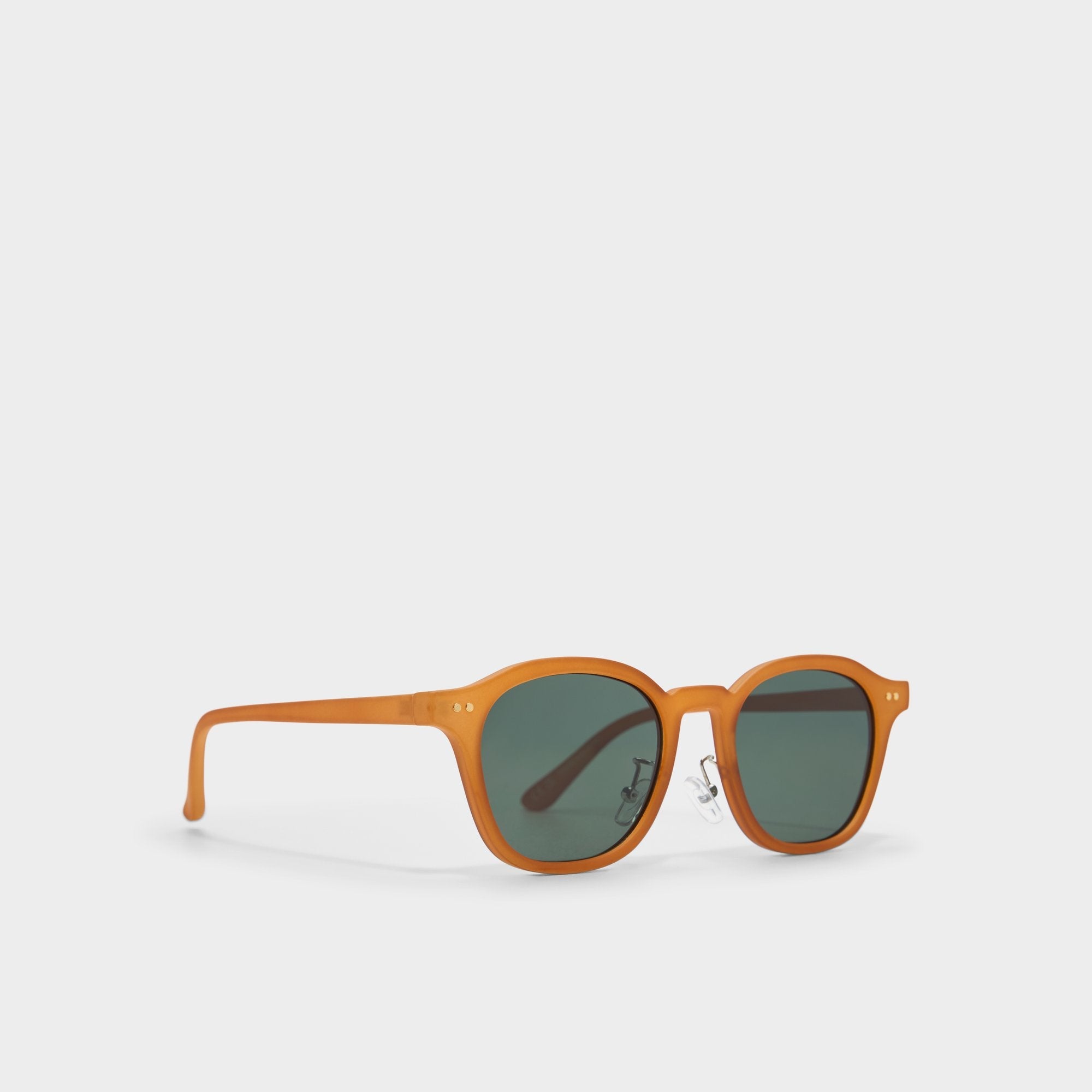 Kasienx Dark Yellow Men's Round - Round sunglasses