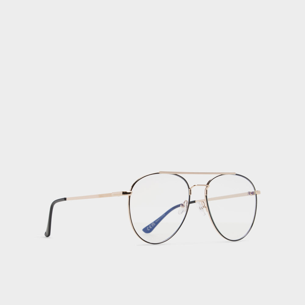 Edoawen in Black Gold Multi - Non-prescription reading glasses