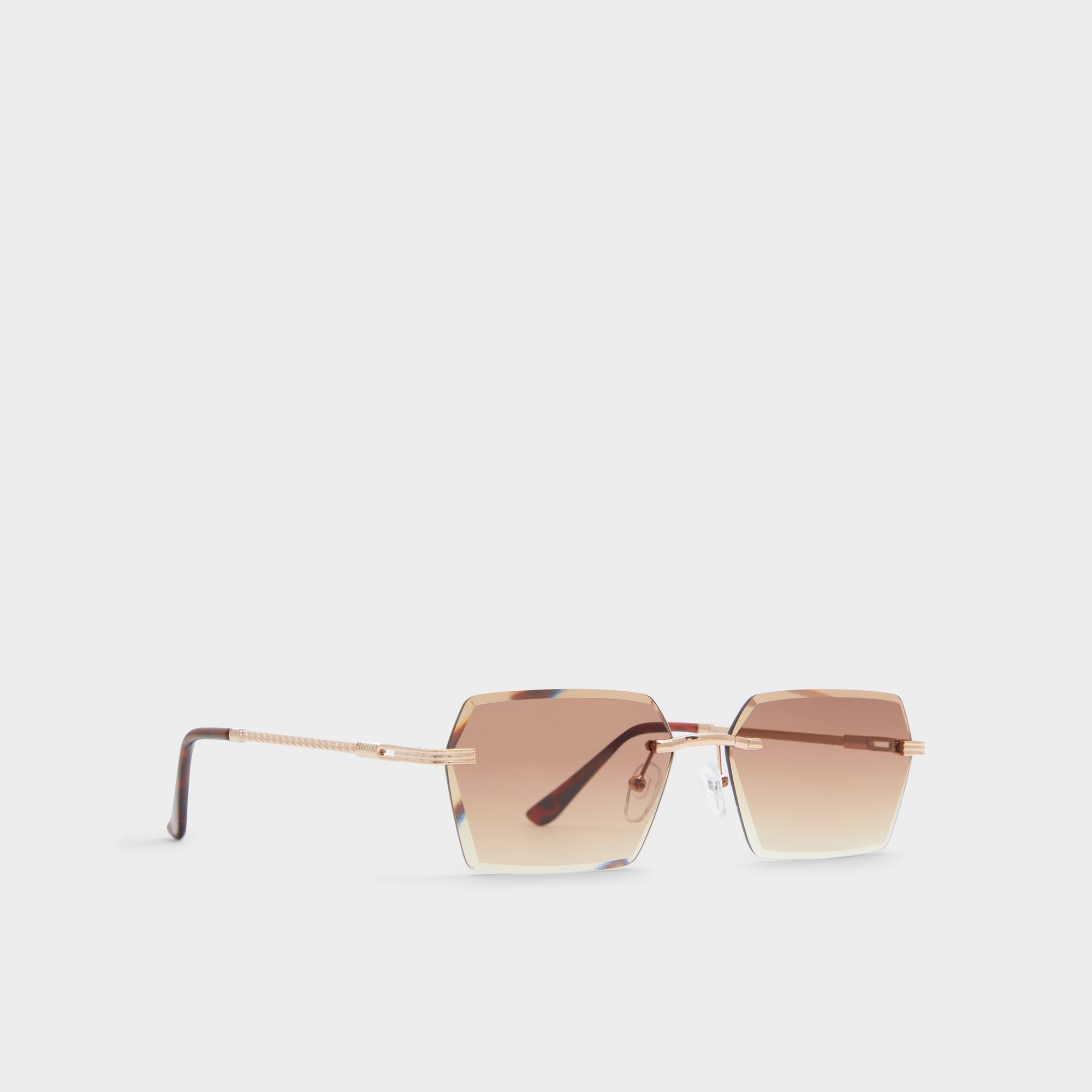 Arilalith Light Brown Men's Round - Oval sunglasses