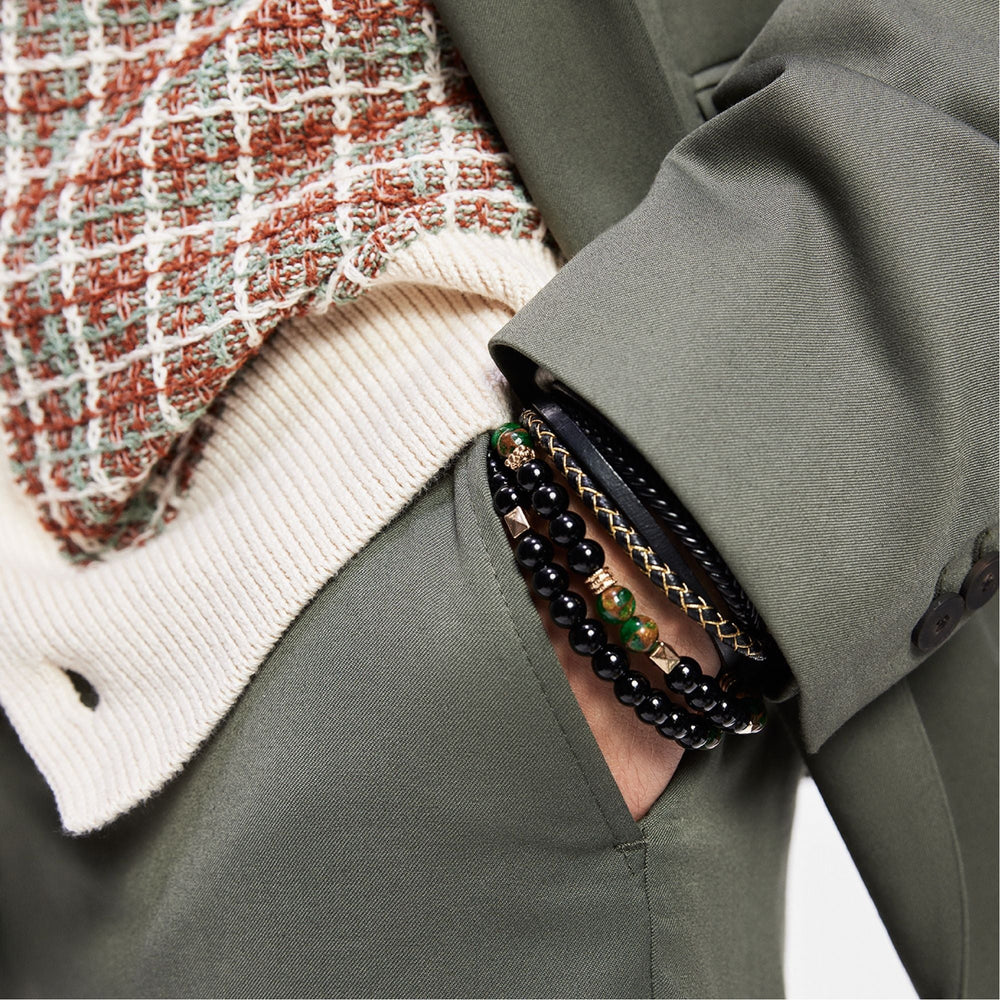 Alderbrae Dark Green Men's Jewelry - Bracelet