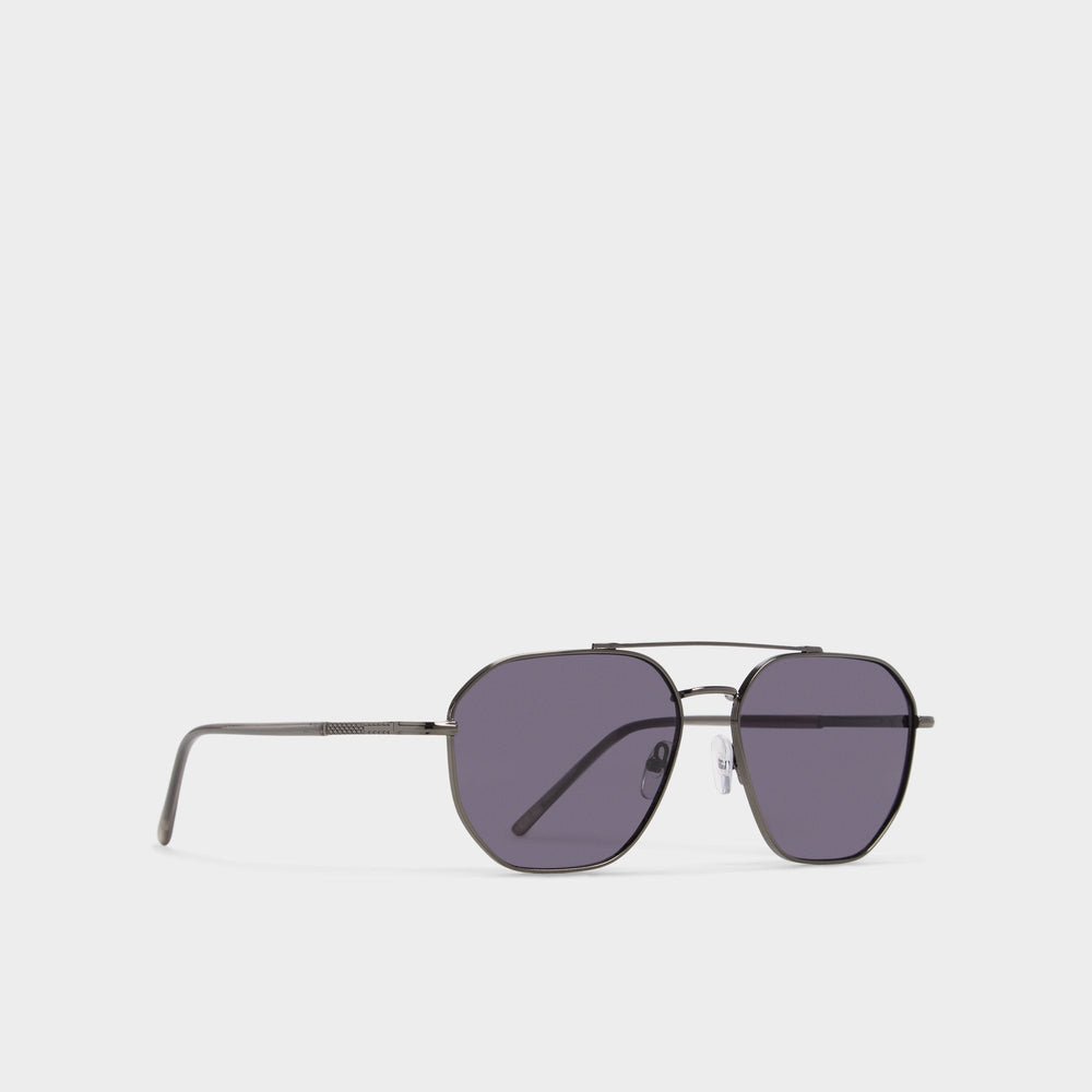 Biensfeldt in Dark Grey - Aviator sunglasses