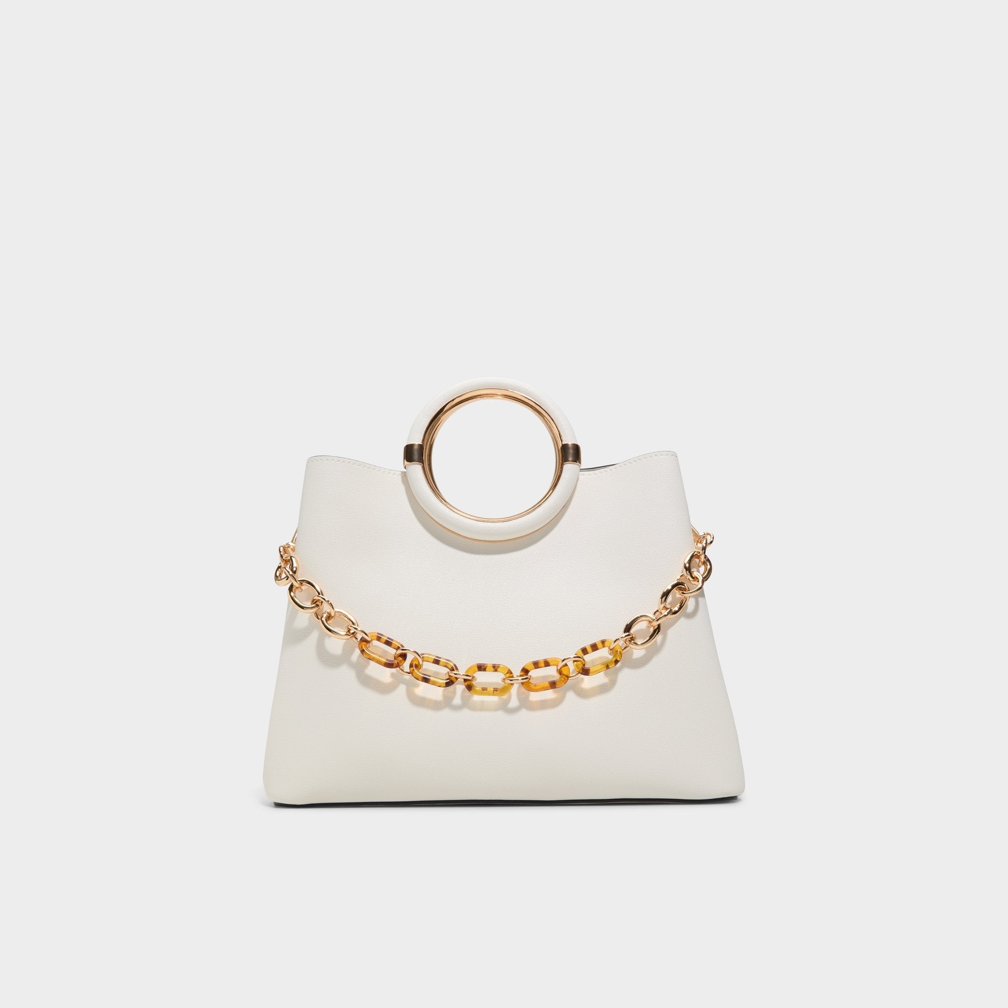 Dovieex Medium Beige Women's Top Handle Bags - Satchel bag