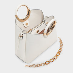 Dovieex Medium Beige Women's Top Handle Bags - Satchel bag