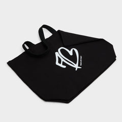 Made With Heart Tote Black/White Tote & Satchel bags - Tote bag
