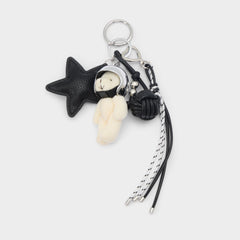 Astrobear in Black Silver Multi - Bag charm