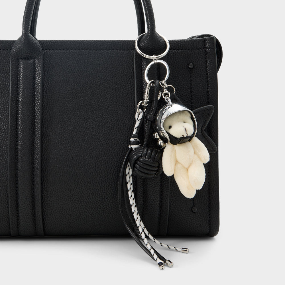 Astrobear in Black Silver Multi - Bag charm