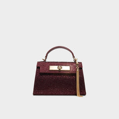 Niki in Dark Red - Top handle bag