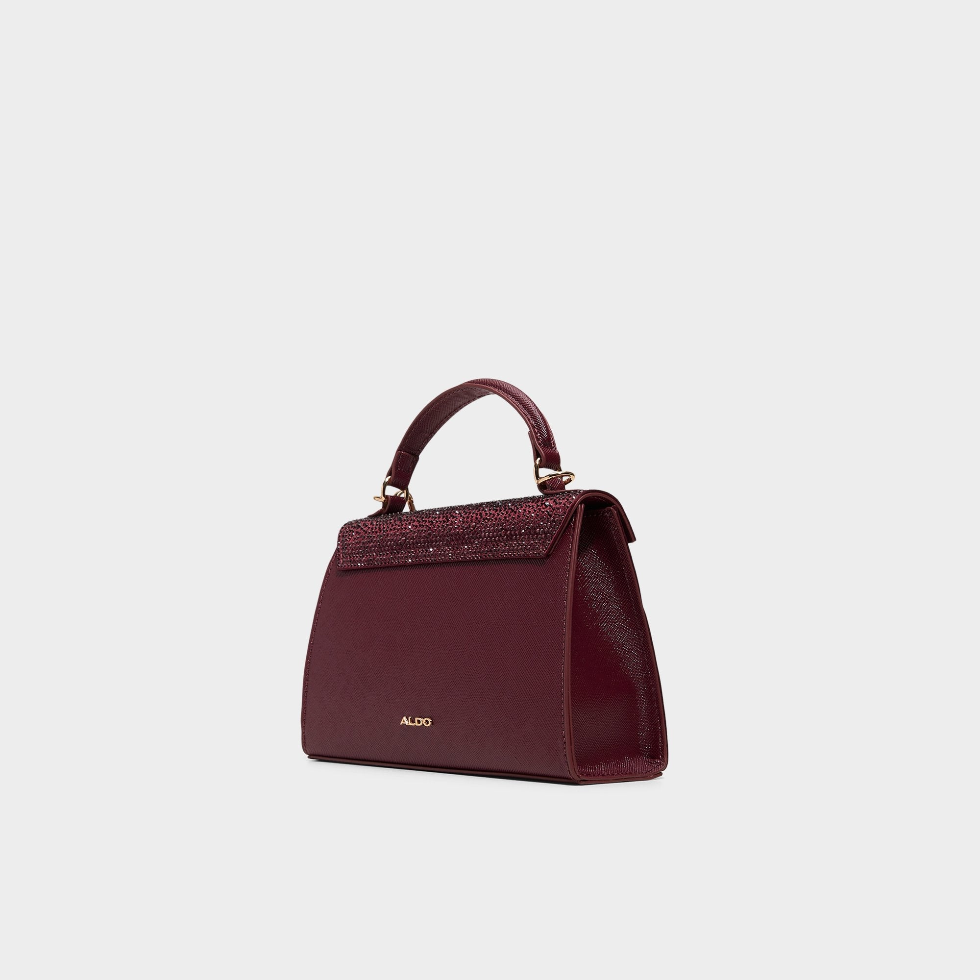 Niki in Dark Red - Top handle bag