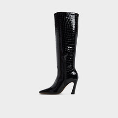 Block heel Vivienna in Black - Knee-high boot
