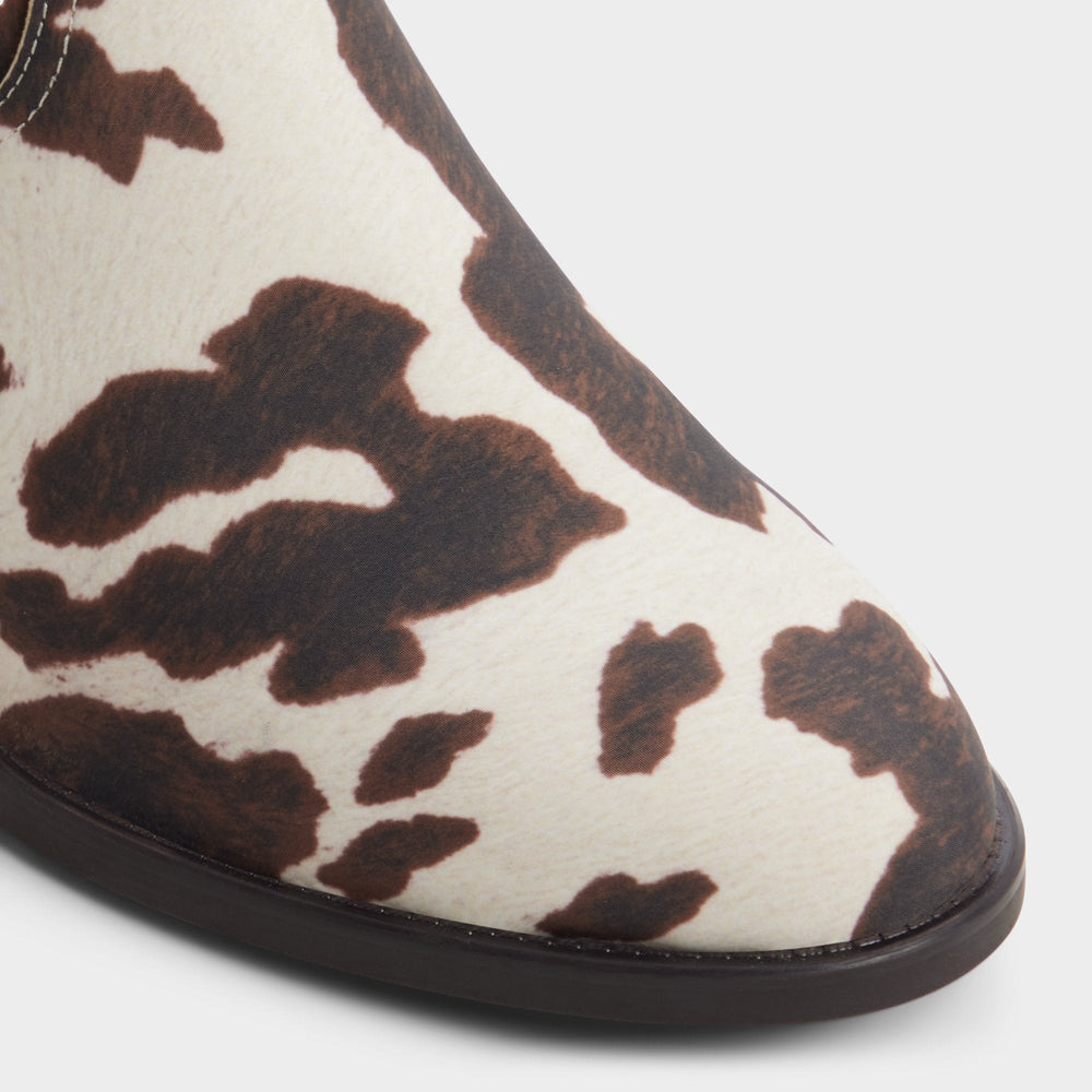 Kaydia in Open Brown 14179225 - Western knee-high boot Block heel