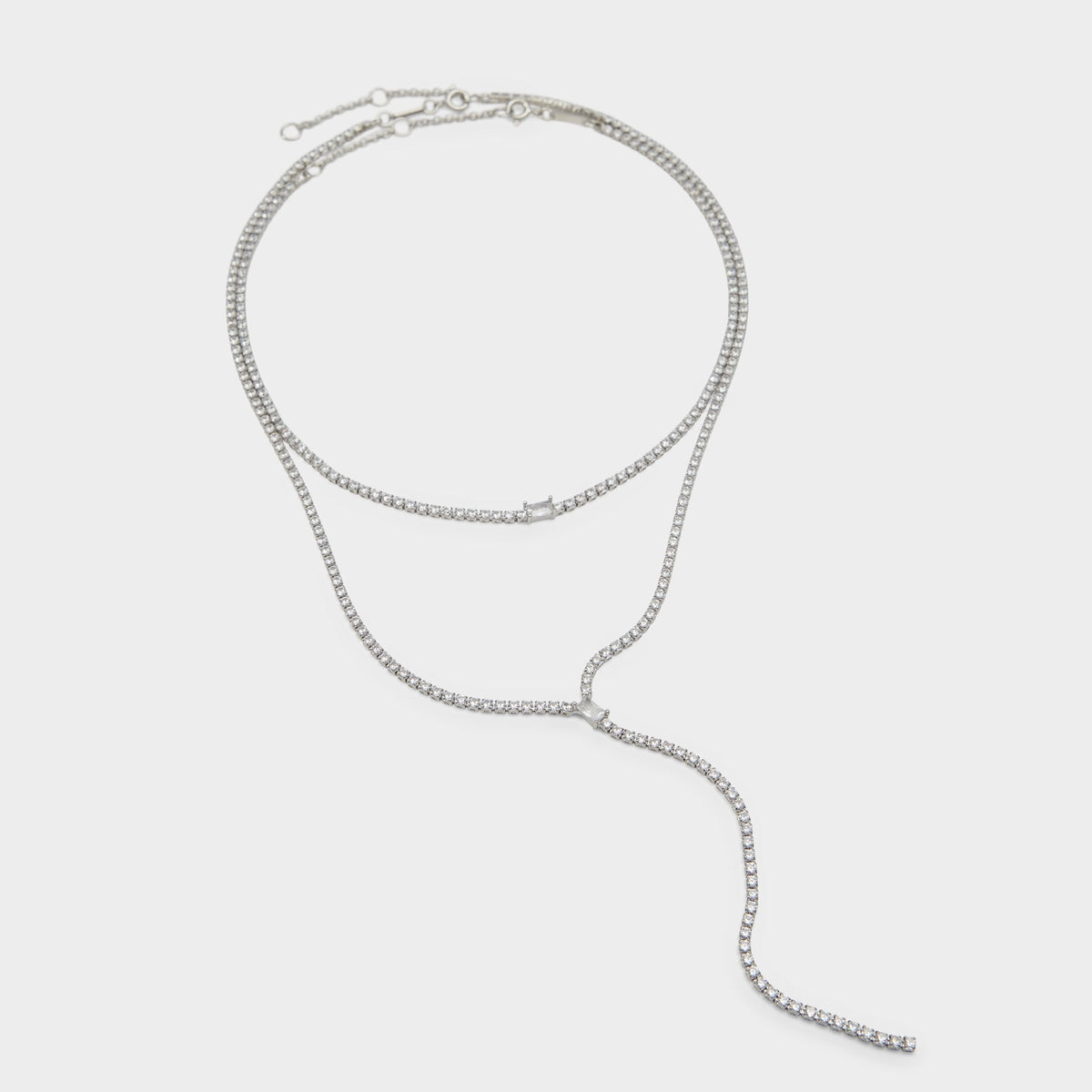 Alata Silver/Clear Multi Women's Cubic Zirconia - Necklace