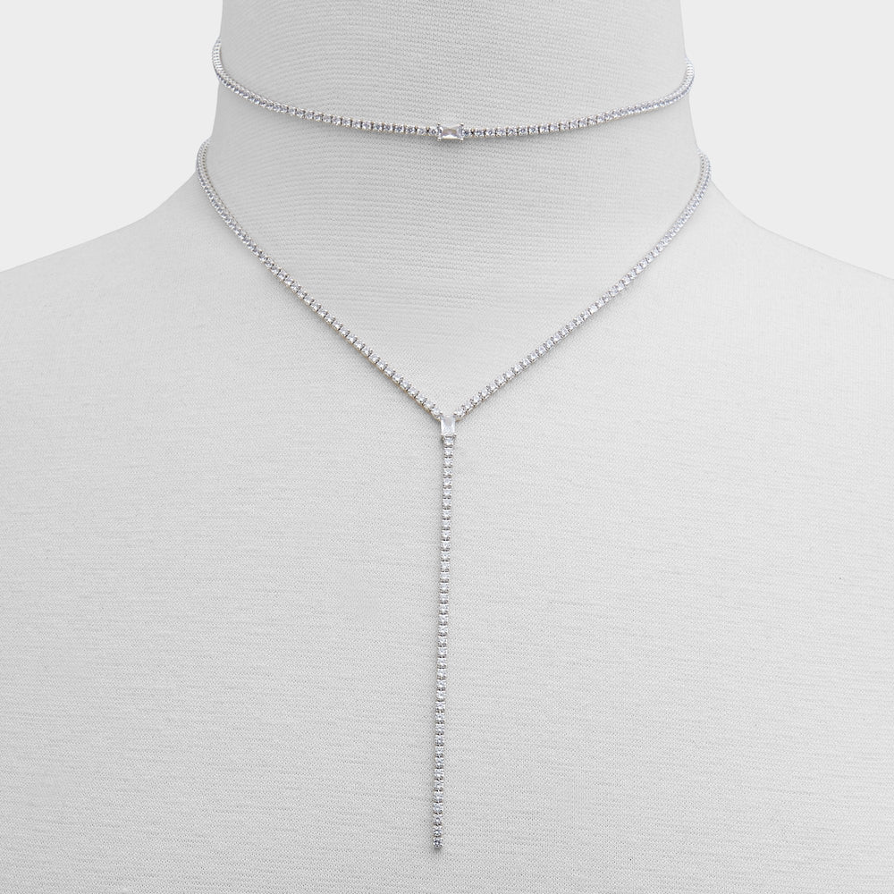 Alata Silver/Clear Multi Women's Cubic Zirconia - Necklace