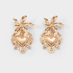 Scarllett in Gold Clear Multi - Chandelier earrings