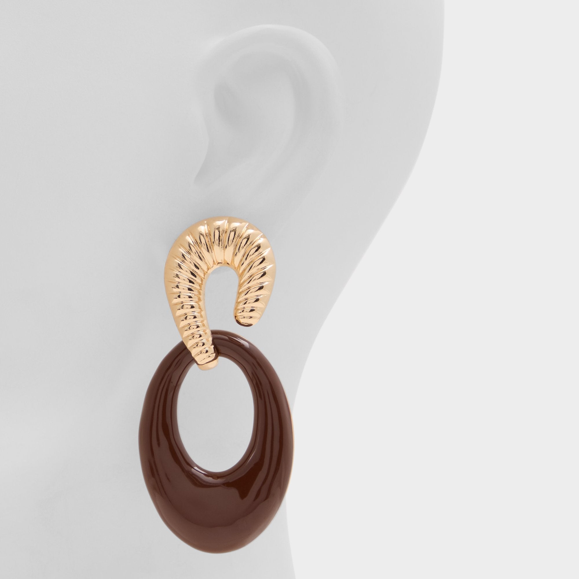 Gemellina in Light Brown - Chandelier earrings