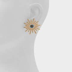 Amuletts in Dark Blue - Statement earrings