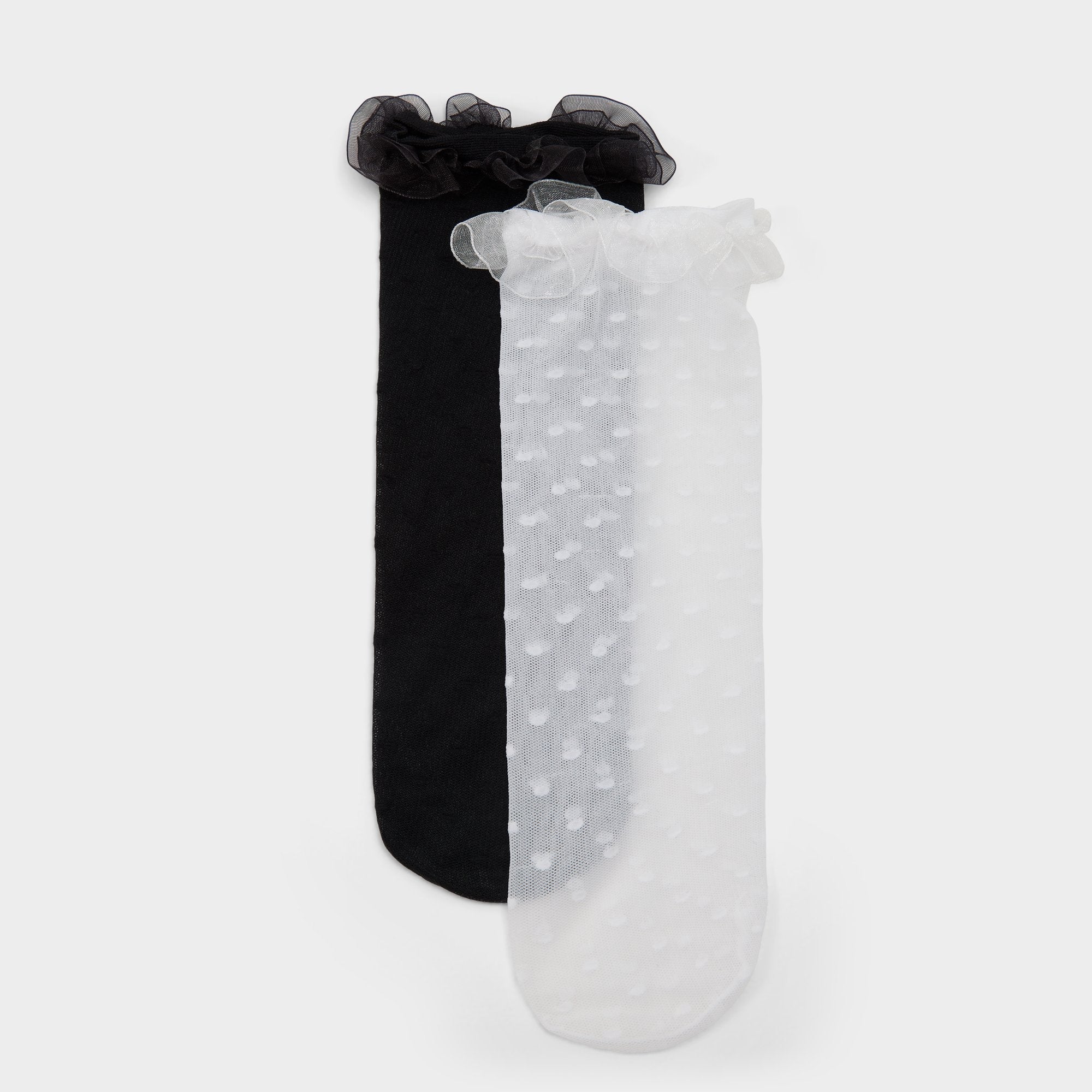 Polkafrill in Black White - Socks