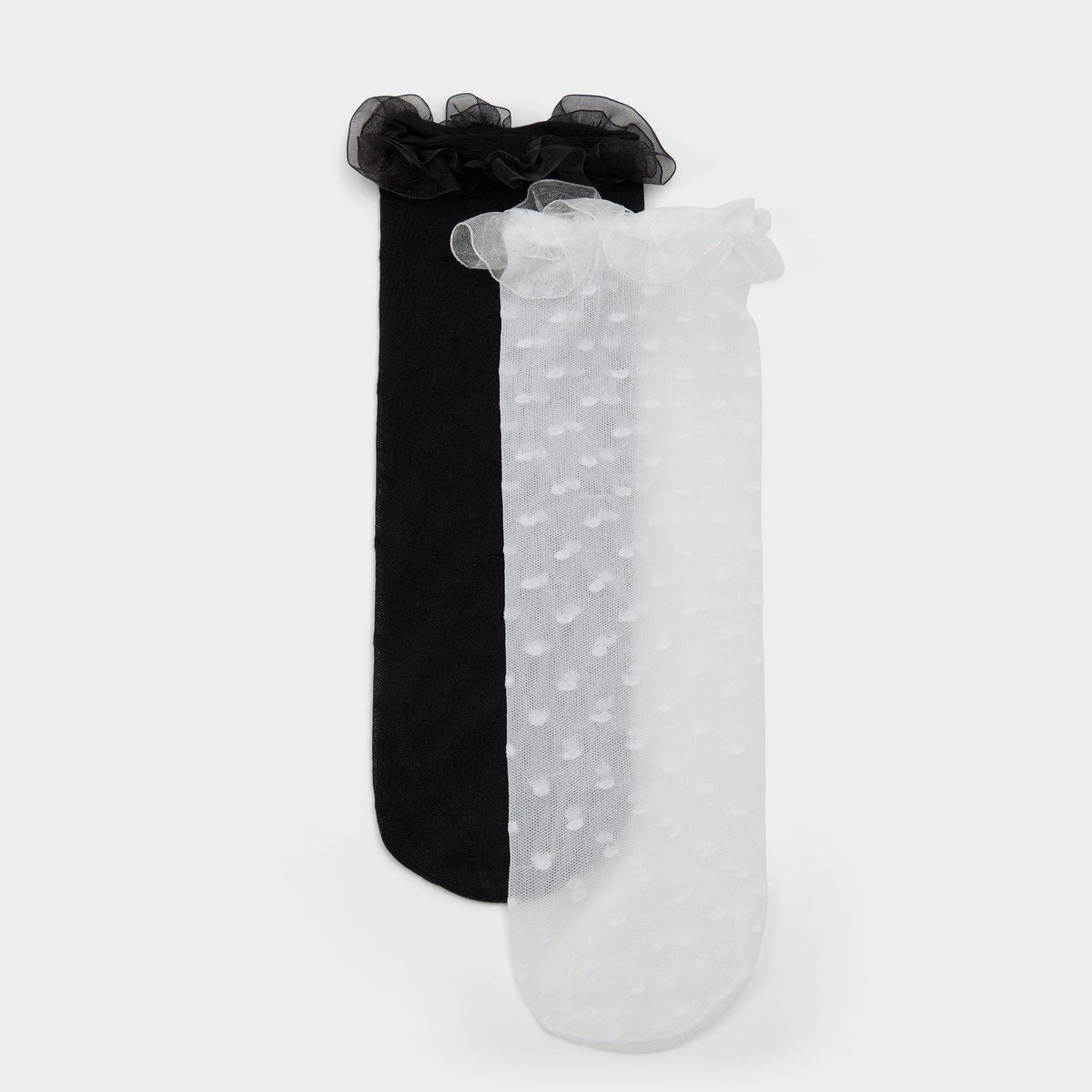 Polkafrill in Black White - Socks