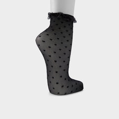 Polkafrill in Black White - Socks