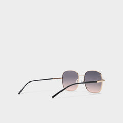 Elbamadar Black/Gold Multi Women's Square - Square sunglasses