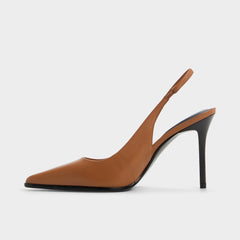 Re in Samantha Light Brown - Sling back high heel Stiletto heel