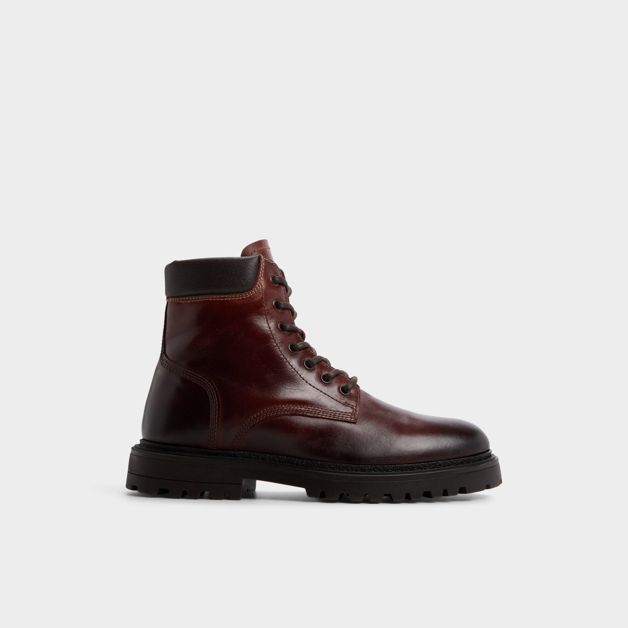 Lug sole Draco in Medium Brown - Combat boot