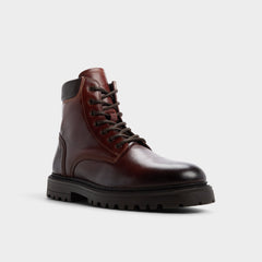 Lug sole Draco in Medium Brown - Combat boot