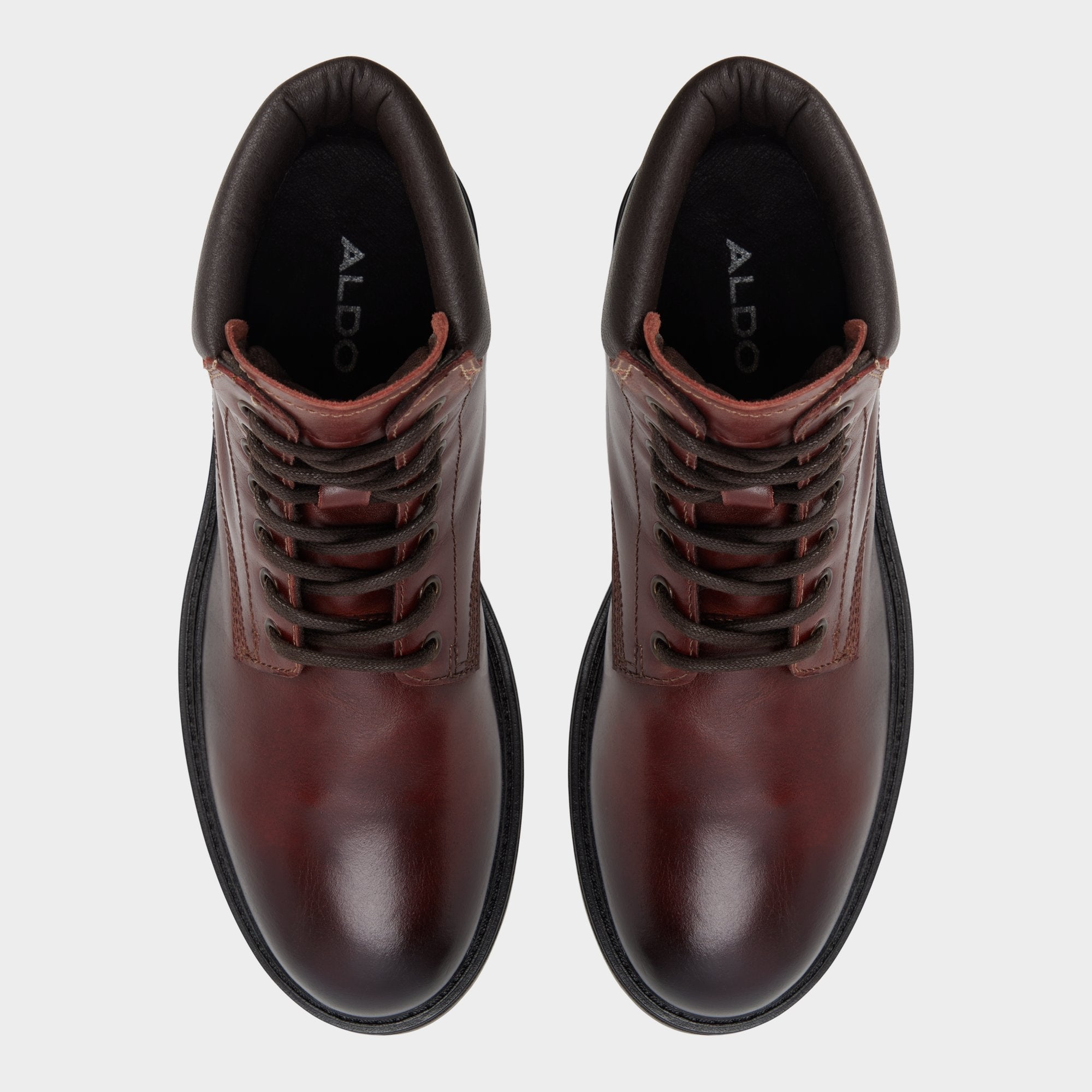 Lug sole Draco in Medium Brown - Combat boot