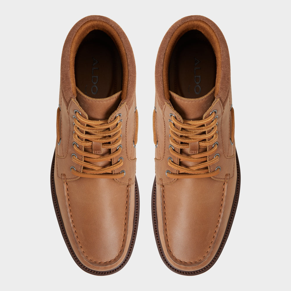 Lug sole Farrell in Cognac - Combat boot