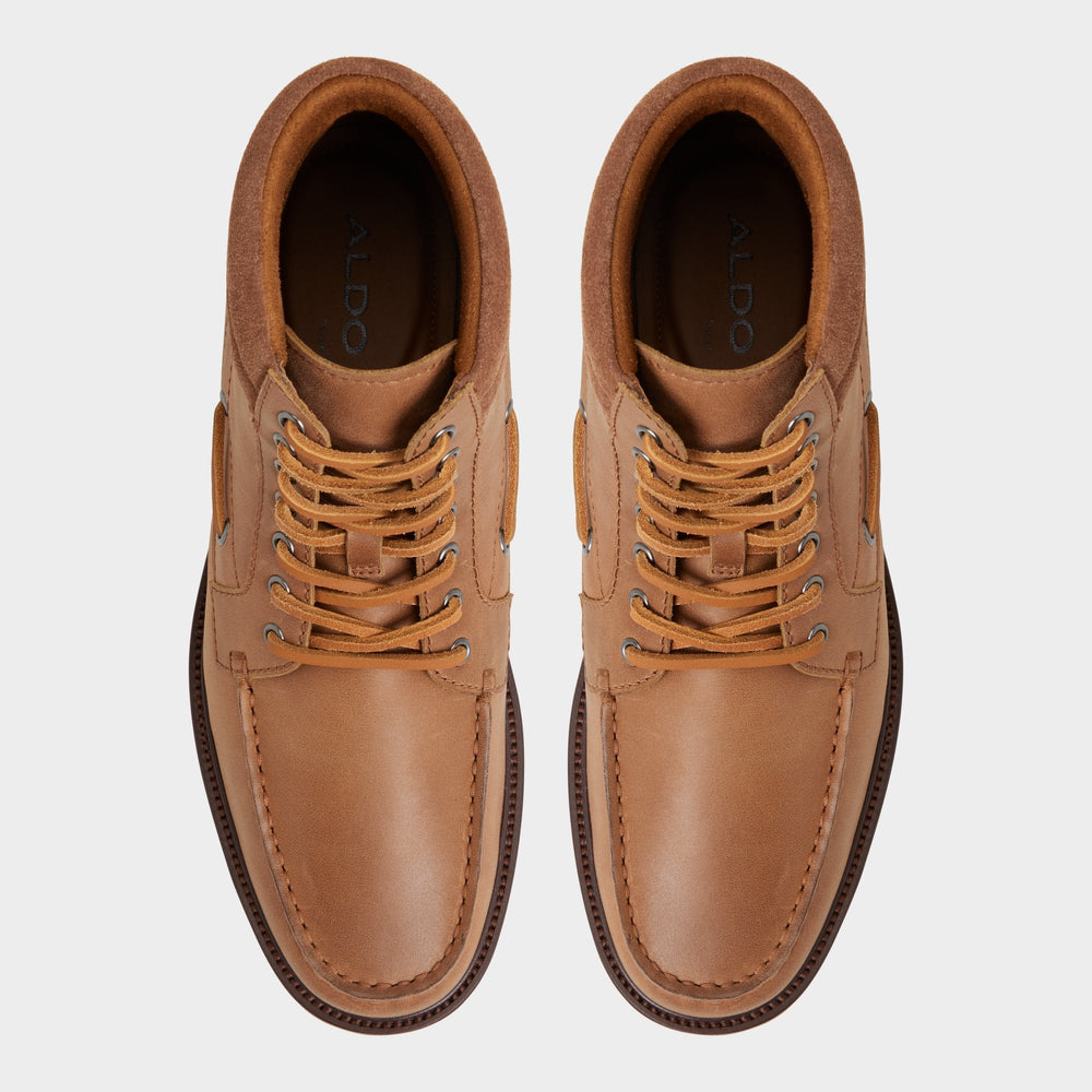 Lug sole Farrell in Cognac - Combat boot