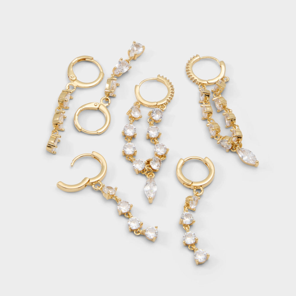 Colettee in Gold Clear Multi - Earring set
