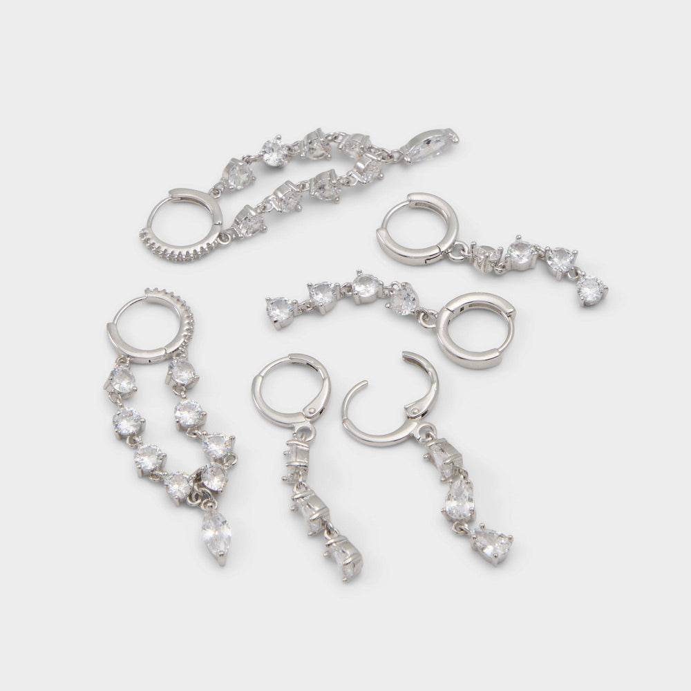 Colettee in Silver Clear Multi - Earring set