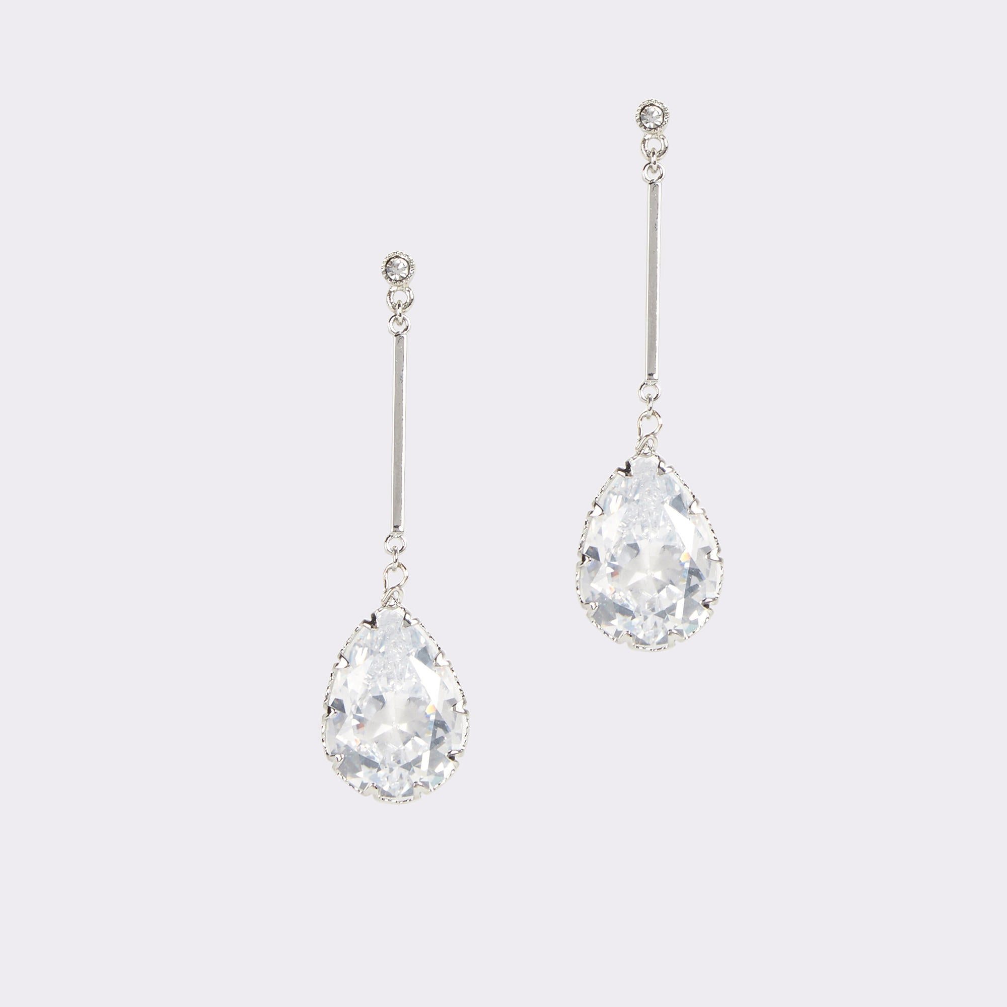 Cares Silver/Clear Multi Women's Earrings - Chandelier earrings
